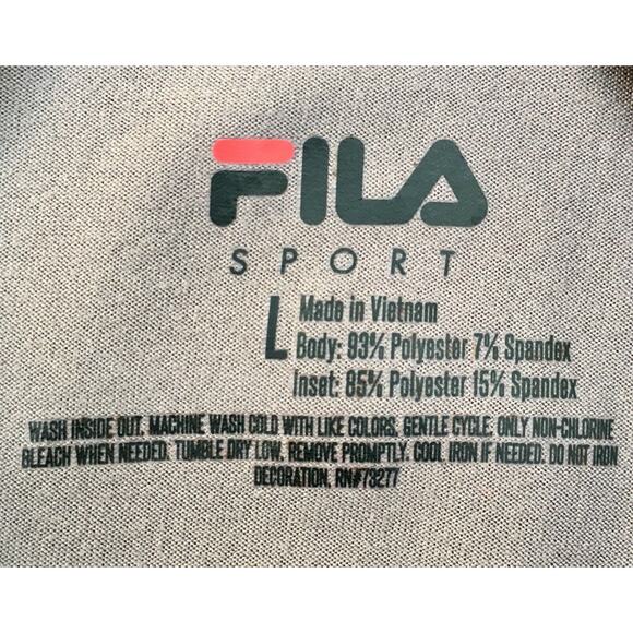 Fila Sport Performance Short Sleeve Shirt Womens (Athletic) Gray Sz. Large L‎ - Picture 4 of 4